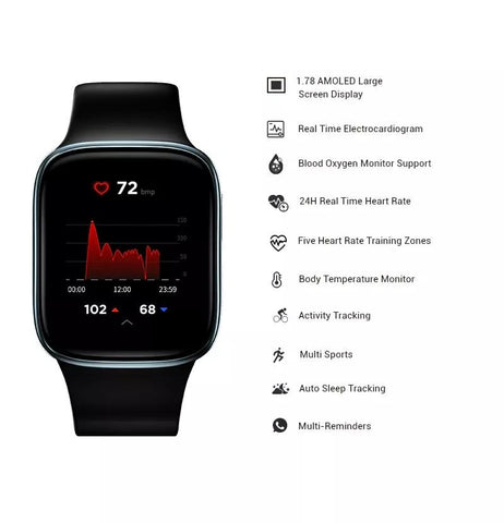 Smart Watch Bluetooth 1.78 Amoled Heart Rate SpO2 Blood Pressure Body -CE00747-Veeddydropshipping