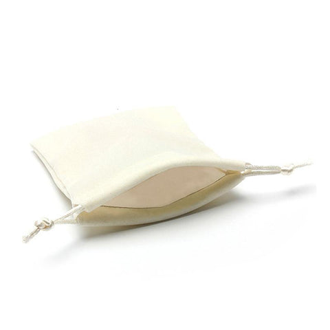 Beige Velvet Bag Pouches Small Size Jewelry Gift Display -JW01674-Veeddydropshipping