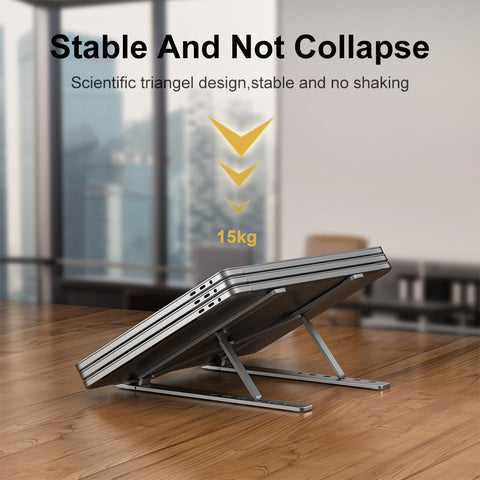 Laptop Stand  Aluminum   Foldable   Bracket Holder-CO00407-Veeddydropshipping