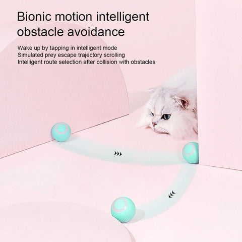 Smart Electric Automatic Rolling Cat Ball Toys-HA01405-Veeddydropshipping
