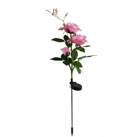 Solar Garden Lights Solar Power Lily Rose Lights Flower Stake Waterproof LED-TI00853-Veeddydropshipping