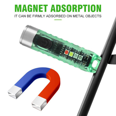 Mini Flashlight LED Multi-function Waterproof Keychain Flashlight Portable-TI00776-Veeddydropshipping