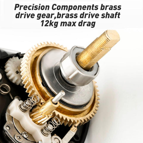 ARES Baitcasting Reel Aluminum Frame Saltwater Fishing Reel 6.3:1 Gear Ratio 12kg -OS00382-Veeddydropshipping
