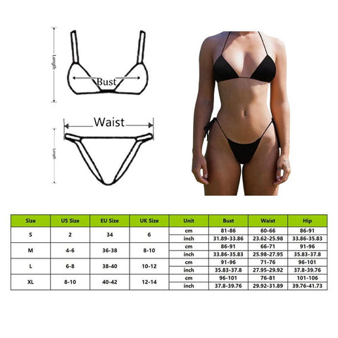 Sexy Women Bikini Brazilian Swimsuit Push-up Bra Bikini Set Two Piece Swimwear -OS00079-Veeddydropshipping