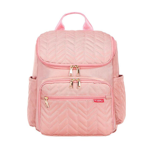 Portable Diaper Bag Large Capacity Embroidered Mother and Baby Bag-TB00232-Veeddydropshipping