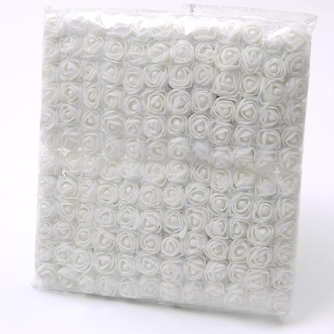 Mini Lace Rose Foam Flower Heads Bouquet-HA00641-Veeddydropshipping