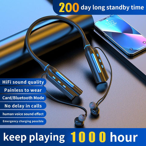 Wireless Headphones Bluetooth Earphone Neckband-Veeddydropshipping