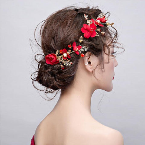 Chinese Hairpins Bride Hair Clips Hair Accessories -JW00494-Veeddydropshipping