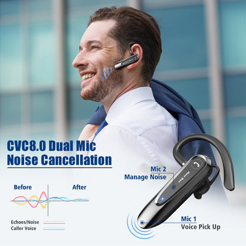 5PCS LC-B45 Headset Wireless 5.0  Wireless Headphones with Dual Mic -CE01240-Veeddydropshipping