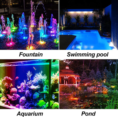 T-SUNRISE LED Solar Lamp Outdoor RGB Color Changing Solar Spotlight IP68-TI00818-Veeddydropshipping
