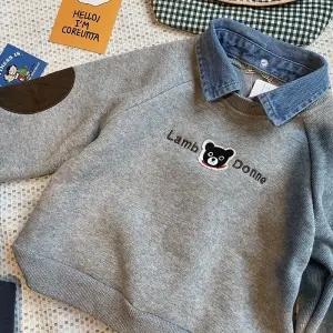Toddler Boys Bear Polo Shirt Childrens Baby Kids Long Sleeve T-shirt Fashion-TB01347-Veeddydropshipping