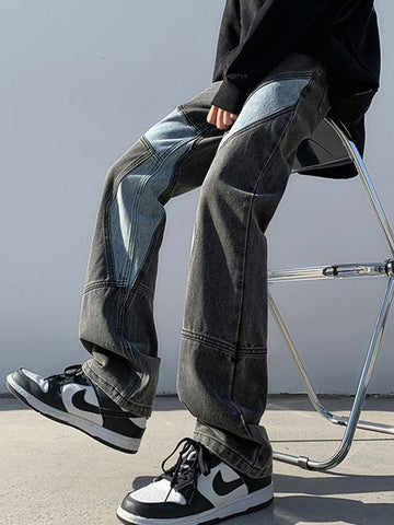 Loose Wide Leg New Style Denim Trousers Y2k High-MF00654-Veeddydropshipping