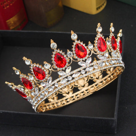 King Tiaras and Crowns Bridal Diadem For Bride Women  -JW00532-Veeddydropshipping