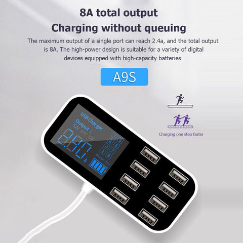8 Ports USB Car Chargers 48W Fast Charging Station-PA01127-Veeddydropshipping