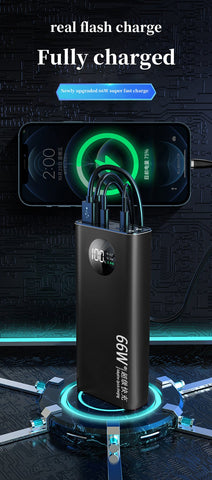 80000mAh large capacity auxiliary battery 66W two-way fast charge digital-PA00073-Veeddydropshipping