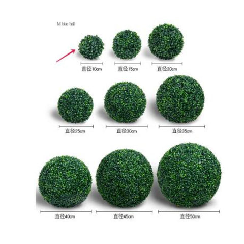 Artificial Plant Milan Grass Ball Plastic-HA00736-Veeddydropshipping