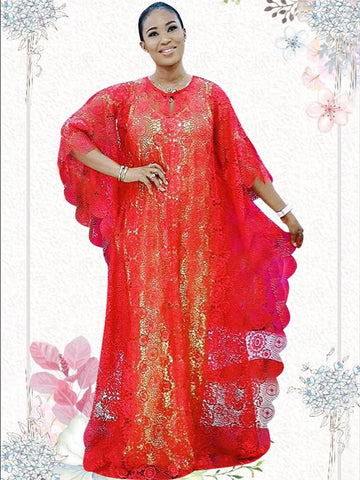 Women African Evening Maxi Dress-WF01657-Veeddydropshipping
