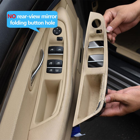 LHD RHD Interior Door Pull Handle Armrest Panel Trim No Mirror Folding-AM00040-Veeddydropshipping