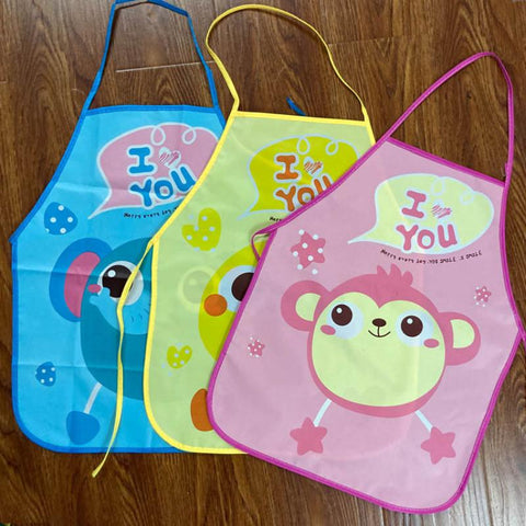 Baby Bibs Cute Cartoon Print Bib Aprons Easy Clean Children Waterproof-TB00723-Veeddydropshipping