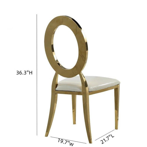 Metal gold Chair Wedding Chair With a Hole-HA01662-Veeddydropshipping