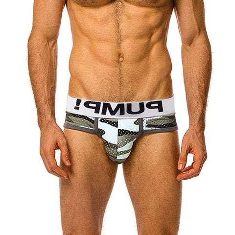 Bikini  Briefs Slip Cotton Mens Panties Breathable Gay-MF01554-Veeddydropshipping