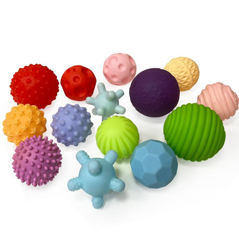 14PCS Develop baby&#39;s Tactile Senses Toy Baby Touch Hand Ball Hand Catching-TB00488-Veeddydropshipping