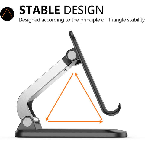 Cell Phone Stand for Desk, Foldable Phone Holder Height Angle Adjustable, Compatible-PA00548-Veeddydropshipping