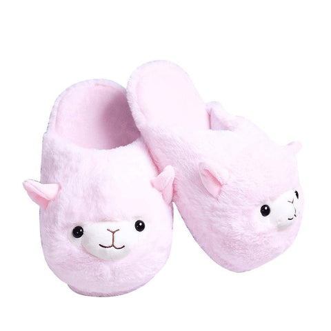 Women Winter Home Floor Shoes Female Warm Faux Fur House-BS01154-Veeddydropshipping