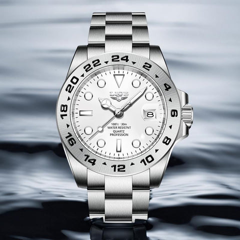 Stainless Steel  Men Waterproof Luminous Quartz Watch-JW00678-Veeddydropshipping