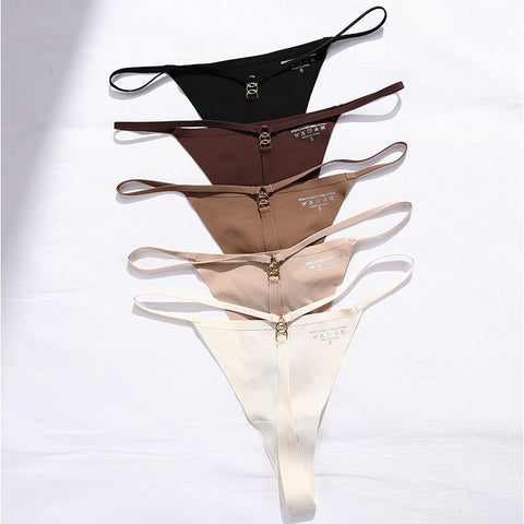 Sexy Thong Women Strap Low Waist Panties-WF00886-Veeddydropshipping