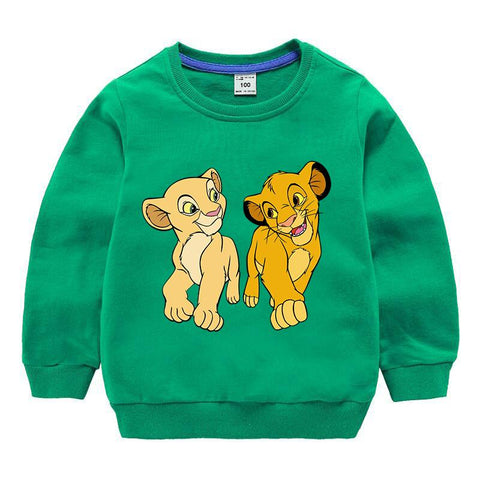 The King Lion Simba Cartoon Printed Autumn Kids Clothes Disney Sweatshirts-TB01337-Veeddydropshipping