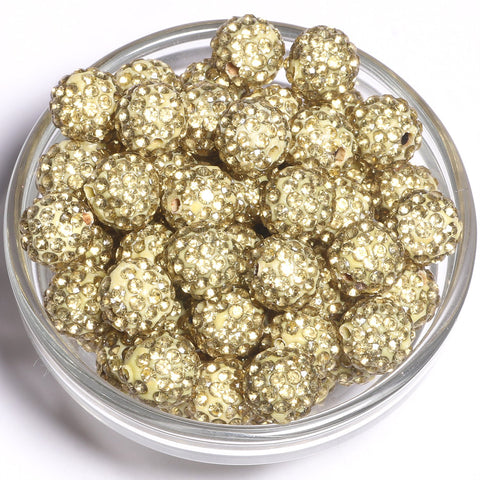 Round Fashion Rhinestone Crystal Summer Beads Diy Jewelry Making -JW01503-Veeddydropshipping