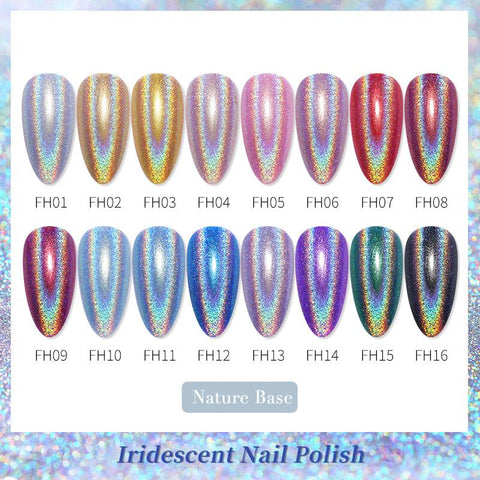 Holographic Nail Polish Rainbow Polish 6ml Laser Varnish Shining -BH01013-Veeddydropshipping
