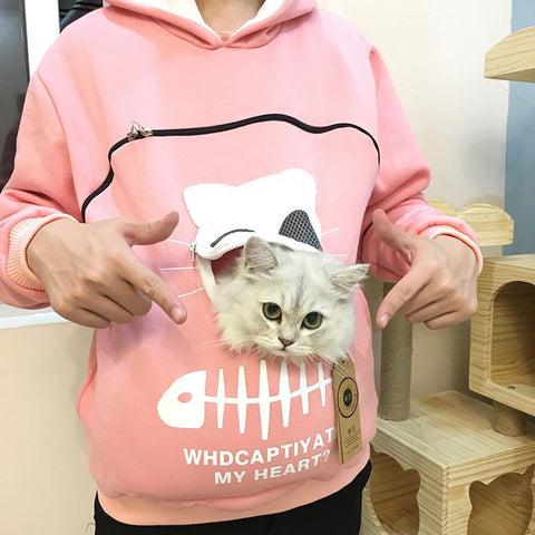 Sweatshirt Cat Lovers Hoodie Kangaroo Dog Pet Paw Dropshipping-TB01357-Veeddydropshipping