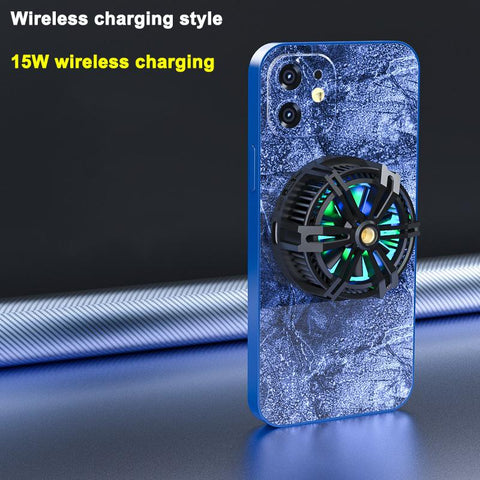 Mobile Phone Cooler Semiconductor Magnetic Fan Game with wireless charging phone stand Magsaf-PA00601-Veeddydropshipping