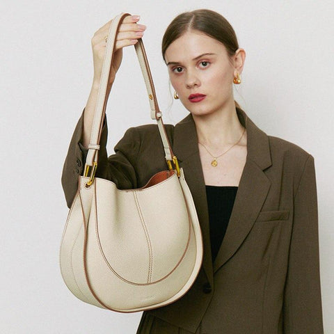 capacity cowhide Genuine leather Crossbody bags for women-BS00161-Veeddydropshipping