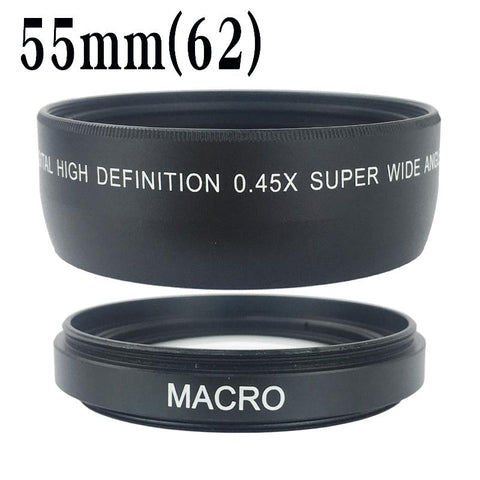 Professional 0.45x Wide Angle Lens with Macro Lens for Canon Nikon Sony -CE00409-Veeddydropshipping