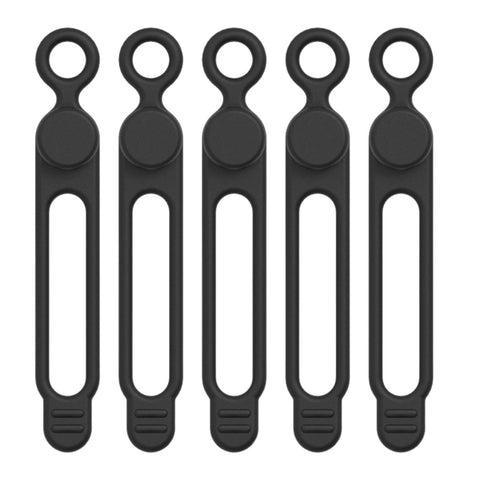 5 Pieces Cord Ties Silicone Cable Wire Ties Buckle Design Reusable Soft Cord Wraps For Kitchen-PA00899-Veeddydropshipping