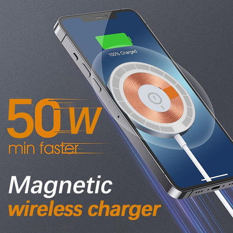 50W Magnetic Wireless Charger,Wireless Charging Pad-PA01081-Veeddydropshipping