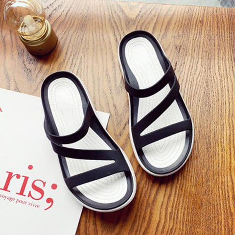 Flat Bottom Anti Slip Slippers Beach Skating Casual Shoes Women&#39;s-BS01139-Veeddydropshipping