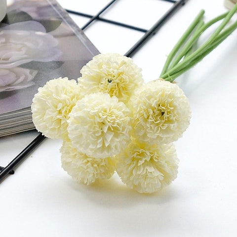 Sticks/Bouquet Mini Hydrangea Artificial Flowers-HA00697-Veeddydropshipping