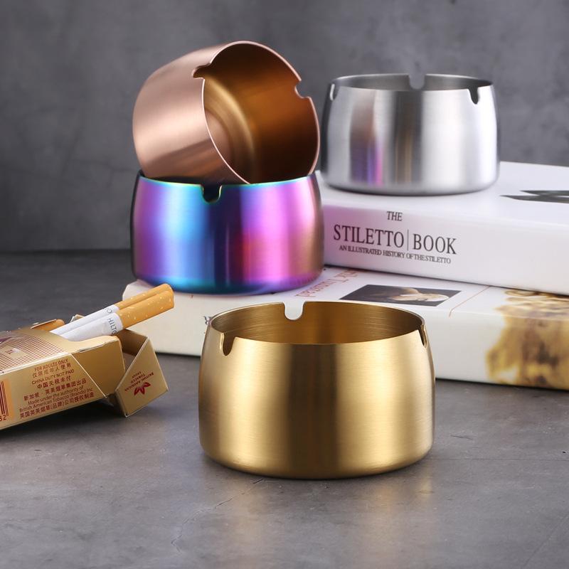 Windproof Ashtray abletop Smoke Stainless-HA01006-Veeddydropshipping