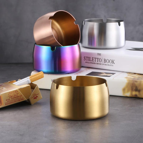 Windproof Ashtray abletop Smoke Stainless-HA01006-Veeddydropshipping