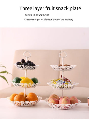 Household multi-layer fruit plate table bowl-HA01313-Veeddydropshipping