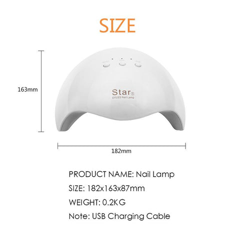 Lamp Nail Dryer For Curing Gel Polish For Manicure-BH01103-Veeddydropshipping