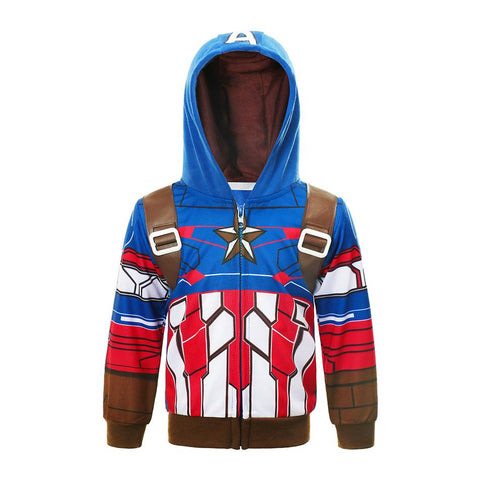 Superheroes Spiderman Boys Hoodies Christmas Iron Man Sweatshirt Kids-TB01330-Veeddydropshipping