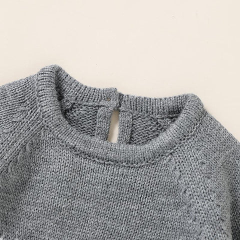 Baby Romper Knit Cute Cartoon Bear Newborn Girl Boy Jumpsuit Outfit-TB00298-Veeddydropshipping