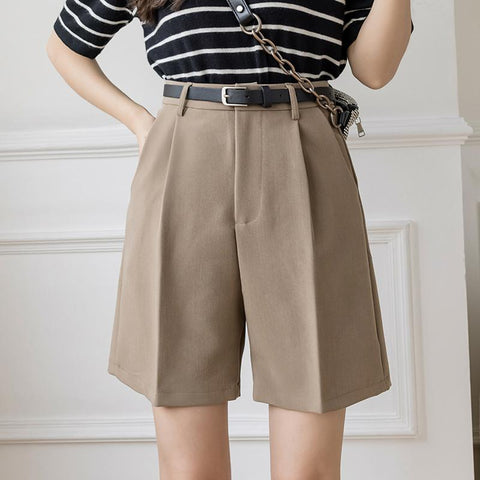 Fashion High Street Drape Suit Shorts Women-WF00566-Veeddydropshipping