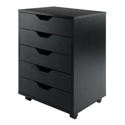 Wood Halifax 5-Drawer Mobile Cabinet-HA01615-Veeddydropshipping