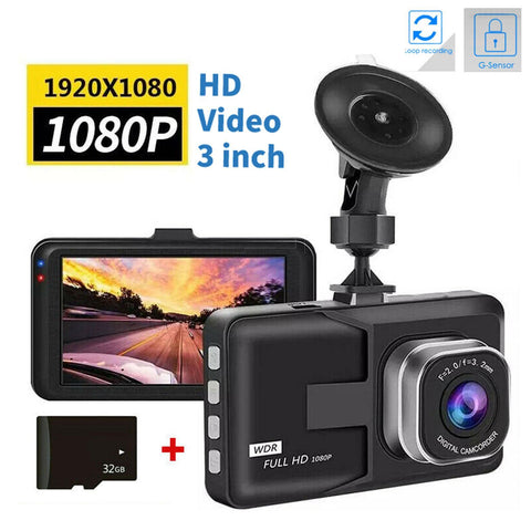 Car Dashcam DVR FUll HD 1080P Car Driving Video Loop Recorder Vehicle-AM00721-Veeddydropshipping